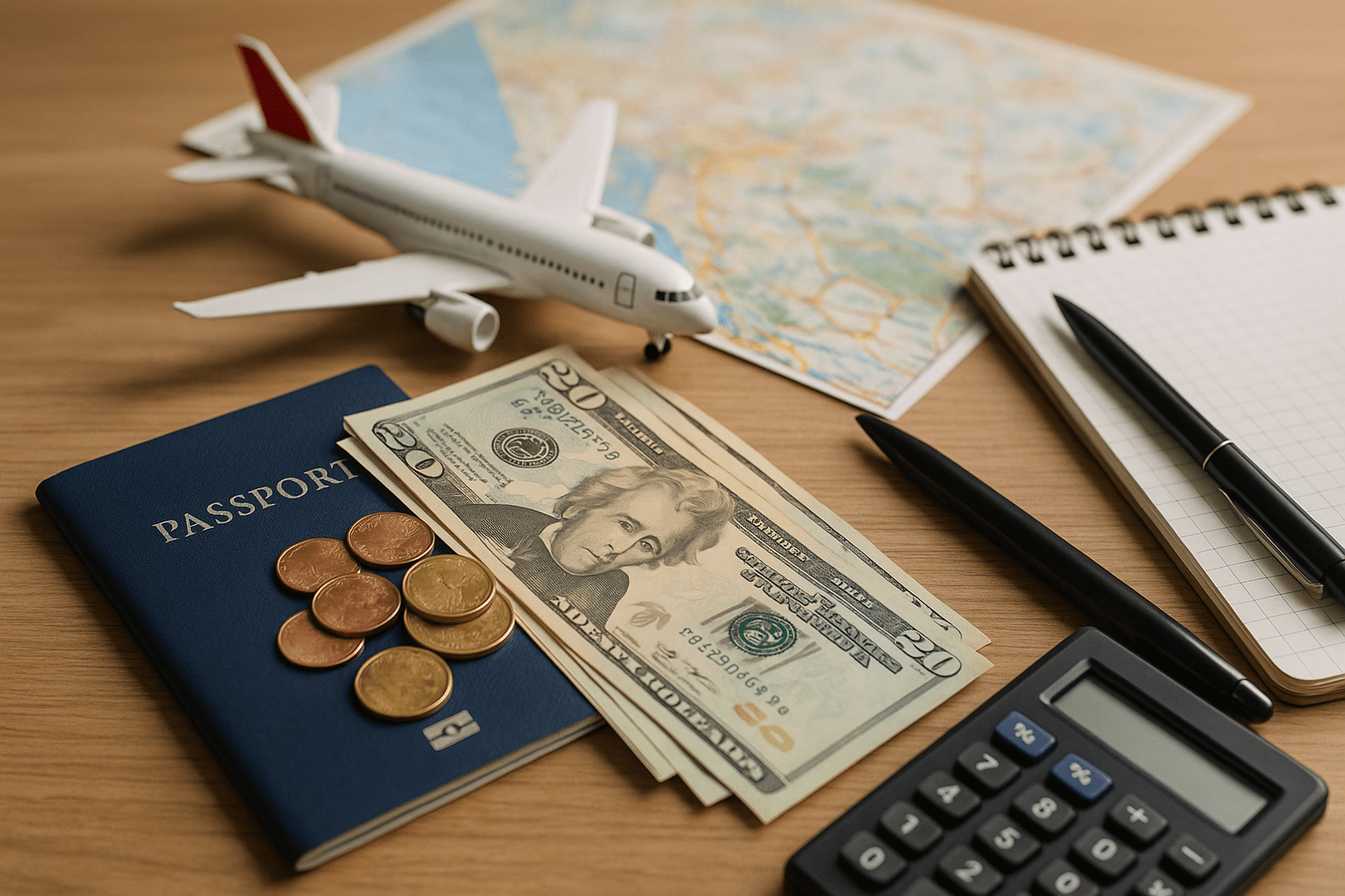 Travel financial planning and currency exchange